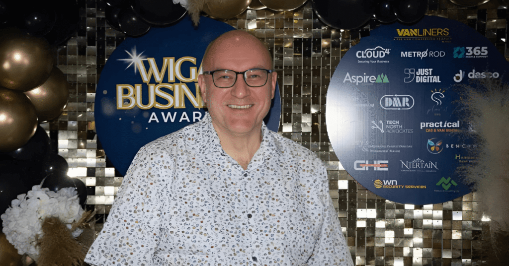 Phil Parramore from Plan-It ESG at the Wigan Business Awards